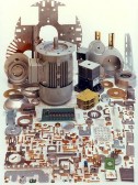 Großes Stanzteilsortiment für den Fachbereich der Elektronik und Elektrotechnik. Produziert mit Wanzke Umformtechnik
